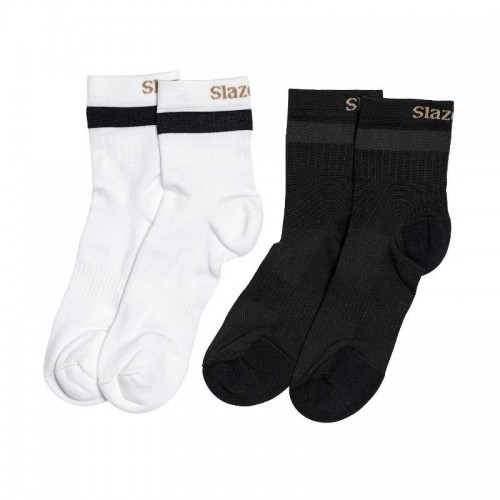 Alejandra Chaussettes Slazenger Blanc Noir 2 Paires Alejandra Chaussettes Slazenger Blanc Noir 2 Paires