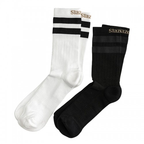 Chaussettes Slazenger Bruno Blanc Noir 2 Paires Chaussettes Slazenger Bruno Blanc Noir 2 Paires