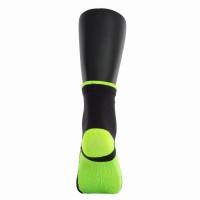Softee Mid-Calf Socks Black Fluorescent Yellow 1 Pair