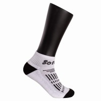 Calcetines Softee Race Caña Media Blanco Negro 3 Pares