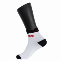 Softee Ankle Socks White Black 1 Pair