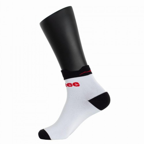 Softee Ankle Socks White Black 1 Pair