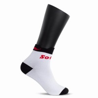Softee Ankle Socks White Black 1 Pair