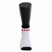 Softee Ankle Socks White Black 1 Pair
