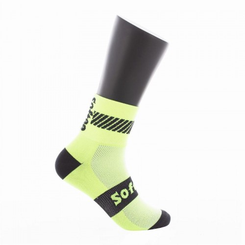 Softee Walk Mid-Calf Socks Fluorescent Yellow 1 Pair