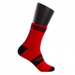 Calcetines Vibora Kait Caña Media Rojo Negro 1 Par
