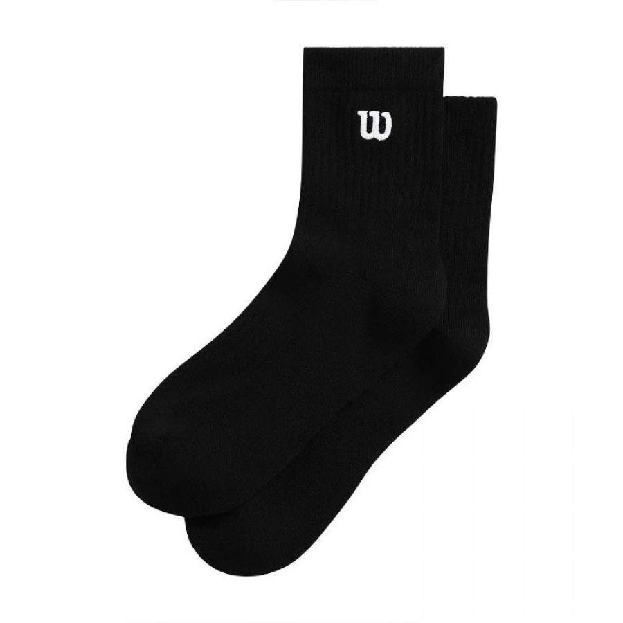 Calcetines Wilson Quarter Top Negro 1 Par  Offre - Pas cher