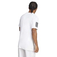 Camiseta Adidas Club 3 Stripes Blanco Negro  Oferta + Barato