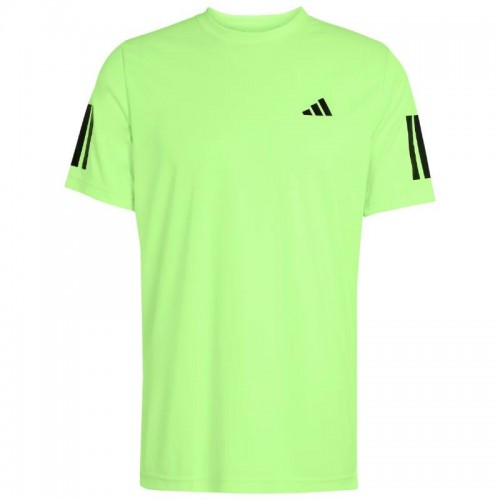 Camiseta Adidas Club 3 Stripes Lucid Limon Camiseta Adidas Club 3 Stripes Lucid Limon