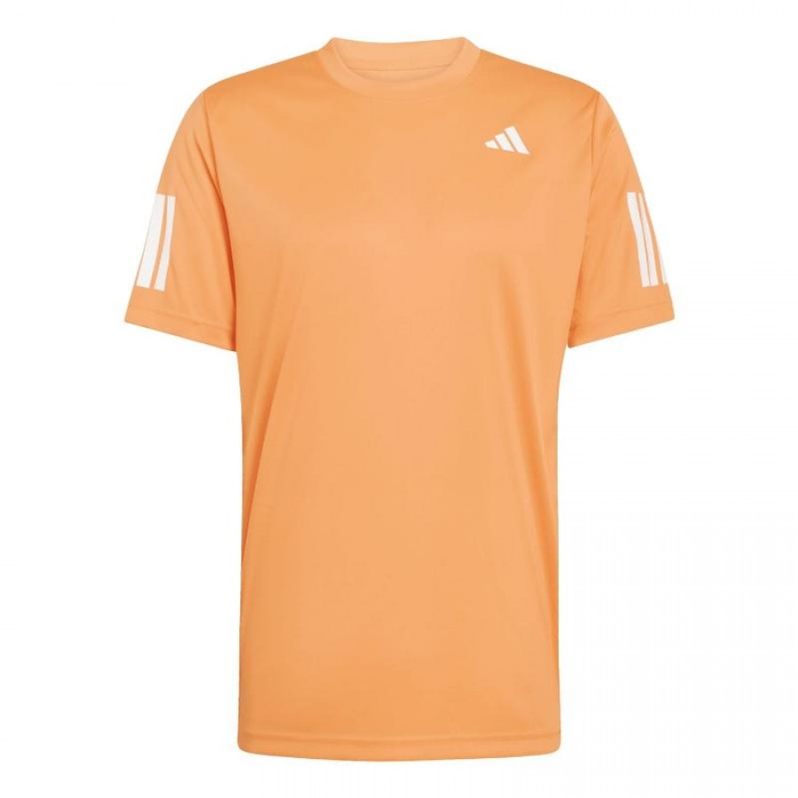 Camiseta Adidas Club 3 Stripes Naranja