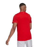 Camiseta Adidas Club 3 Stripes Rojo