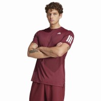Camiseta Adidas Club 3 Stripes Red Shadow  Oferta + Barato