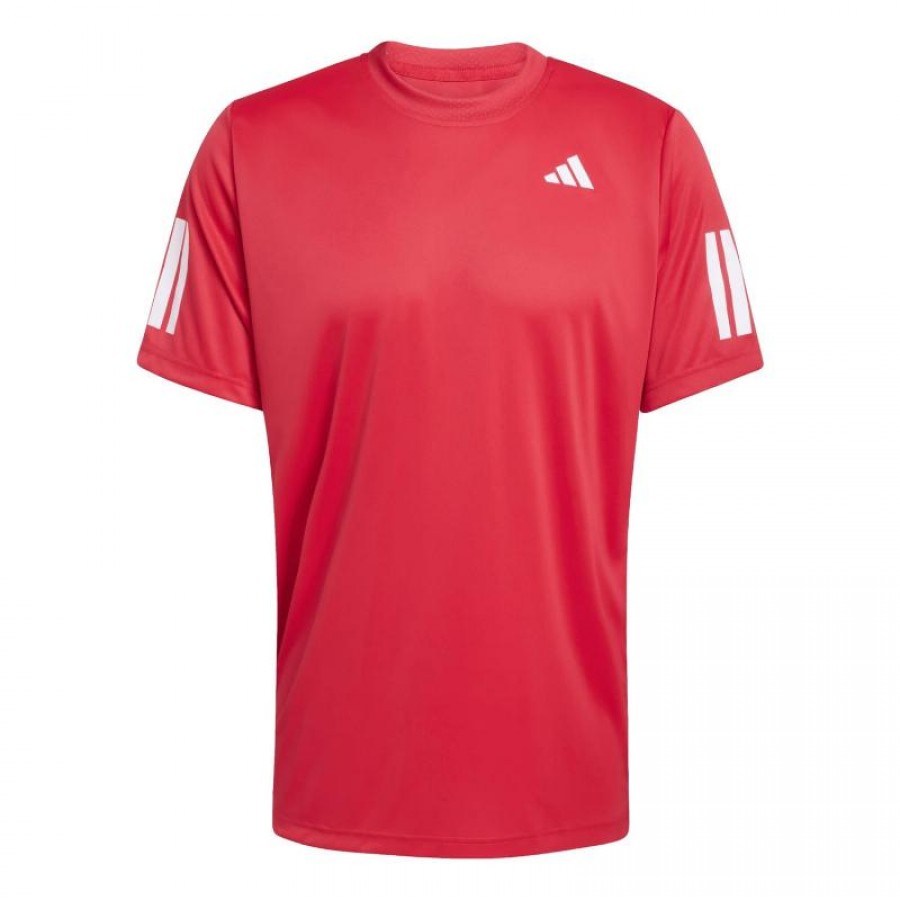Camiseta Adidas Club 3 Stripes Rubi