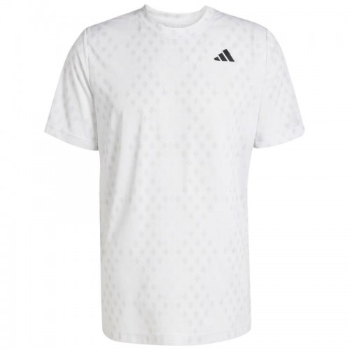 T-shirt adidas Club Graphic Climacool Blanc Gris T-shirt adidas Club Graphic Climacool Blanc Gris