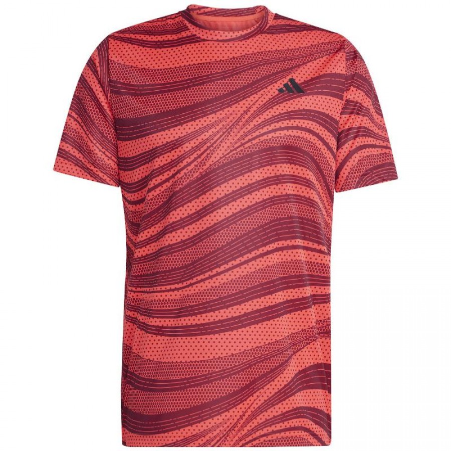 Camiseta Adidas Club Graphic Vermelha  Oferta + Barato