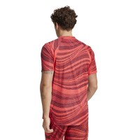 Camiseta Adidas Club Graphic Vermelha  Oferta + Barato