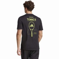Camiseta Adidas Tennis Category Graphic Black Lemon  Oferta + Barato