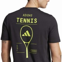 Camiseta Adidas Tennis Category Graphic Black Lemon  Oferta + Barato