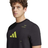 Camiseta Adidas Tennis Category Graphic Black Lemon  Oferta + Barato