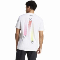 Camiseta Adidas Tennis Happy 3 Balls Graphic Branca  Oferta + Barato