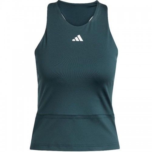 Adidas Y-Tank Midi Vert Aurora T-Shirt Femme Adidas Y-Tank Midi Vert Aurora T-Shirt Femme