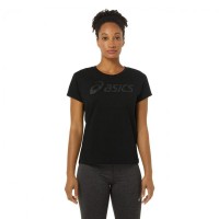 Camiseta Asics Big Logo Tee Negro Mujer