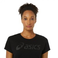 Camiseta Asics Big Logo Tee Negro Mujer