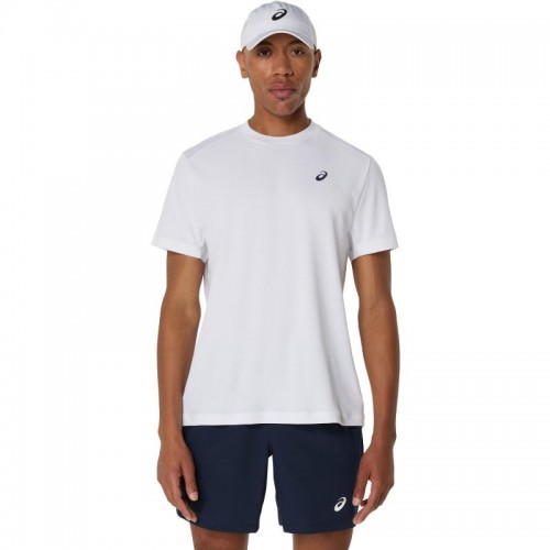 Asics Court SS Top T-Shirt Blanc Asics Court SS Top T-Shirt Blanc