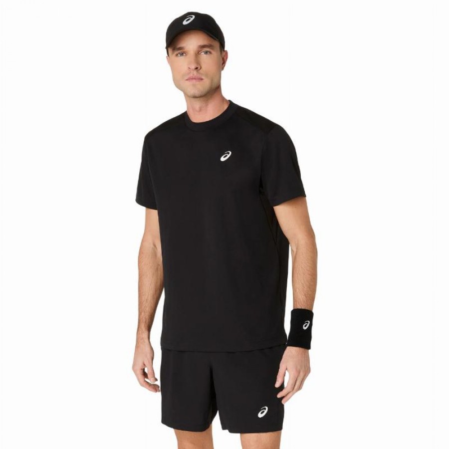 Asics Court SS Top Maglietta Nera