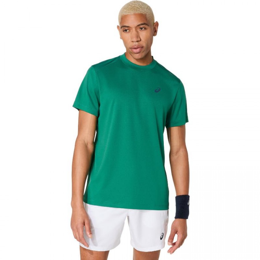 Asics Court SS Top Maglietta Verde