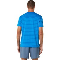 Camiseta Asics Court Stripes SS Azul  Offer + Cheap