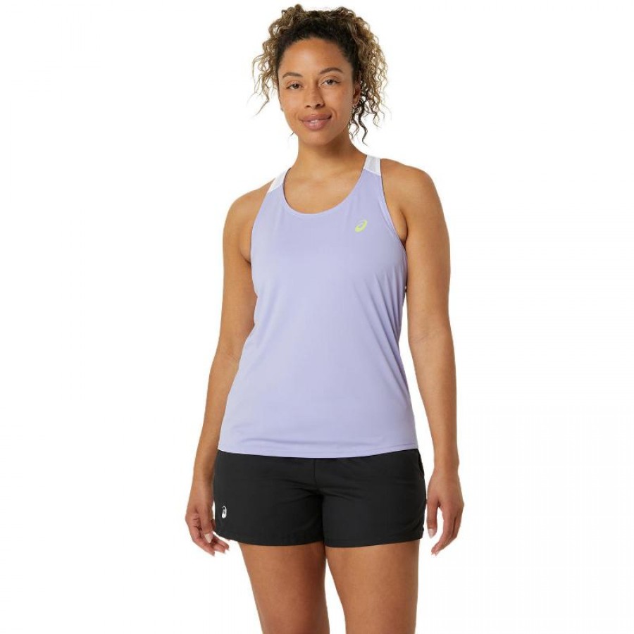 T-Shirt Femme Asics Court Vapor Blanc Brillant  Offre - Pas cher