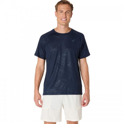 Camiseta Asics Game All Over Imprimer Haut SS Azul Medianoche Camiseta Asics Game All Over Imprimer Haut SS Azul Medianoche