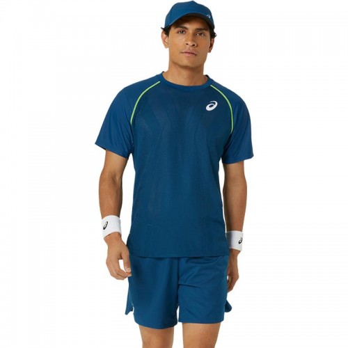 Asics Match Blue Mako T-Shirt Asics Match Blue Mako T-Shirt