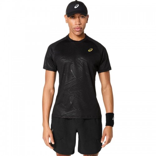 T-Shirt Asics Match Night Energy Noir T-Shirt Asics Match Night Energy Noir