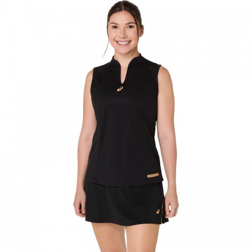 Asics Padel Court Noir T-Shirt Femme Asics Padel Court Noir T-Shirt Femme