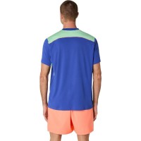 Asics Padel Court SS Top Cobalt Blue Mint T-Shirt  Offer + Cheap