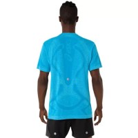 Camiseta Asics Road Seamless SS Top Azul Cielo