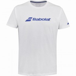 Camiseta Babolat Exercise Blanco Junior