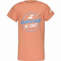 Camiseta Babolat Exercise Graphic Naranja Junior
