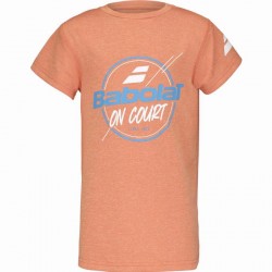 Camiseta Babolat Exercise Graphic Naranja Junior