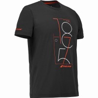 Camiseta Babolat Exercise Graphic Negro