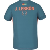 Camiseta Babolat Juan Lebron Naranja Azul Oscuro