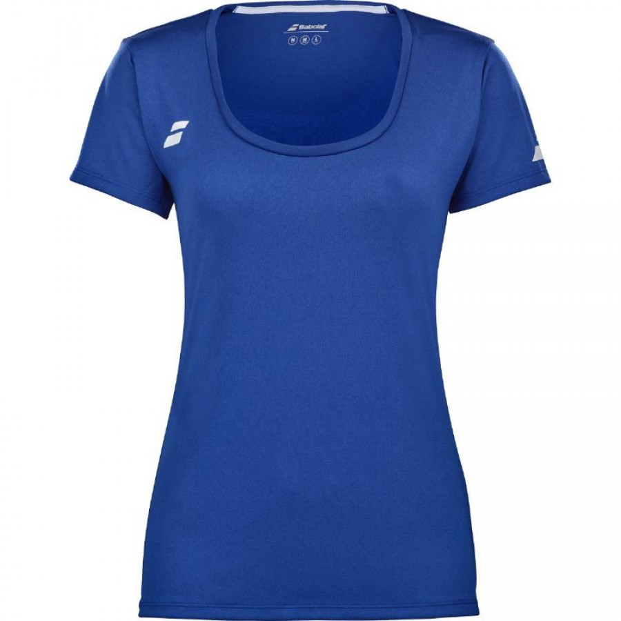 Camiseta Babolat Play Capsleeve Azul Mujer