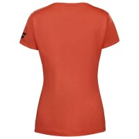 Camiseta Babolat Play Capsleeve Rojo Naranja Junior