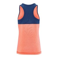 Camiseta Babolat Play Naranja Azul Oscuro Mujer