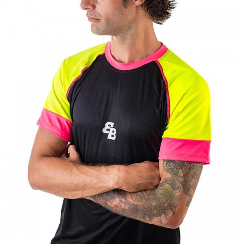 BB Owens T-Shirt Nero Rosa Giallo Fluor BB Owens T-Shirt Nero Rosa Giallo Fluor