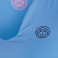 Bidi Badu Colortwist V-Neck Bleu T-Shirt Femme