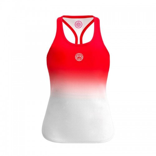 Bidi Badu Crew Gradiant Red White Women''s T-Shirt Bidi Badu Crew Gradiant Red White Women''s T-Shirt