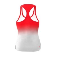 Bidi Badu Crew Gradiant Rouge Blanc T-shirt Femme  Offre - Pas cher